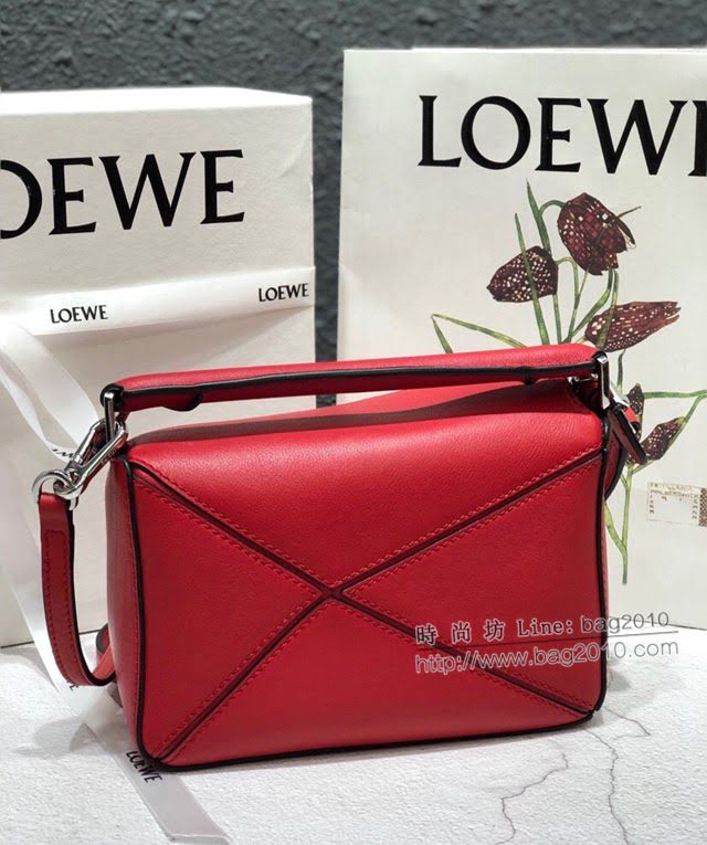 LOEWE爆款包包 羅意威迷你mini puzzle幾何拼接手提斜挎包 10173  tcl1177